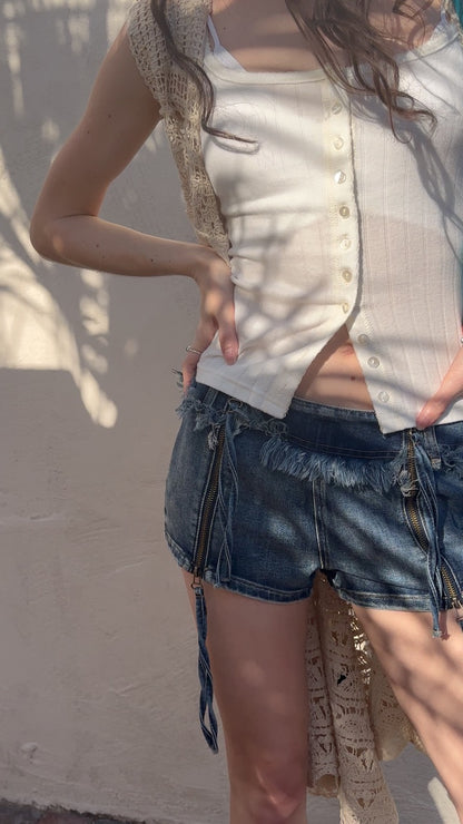 Side Zip Shorts