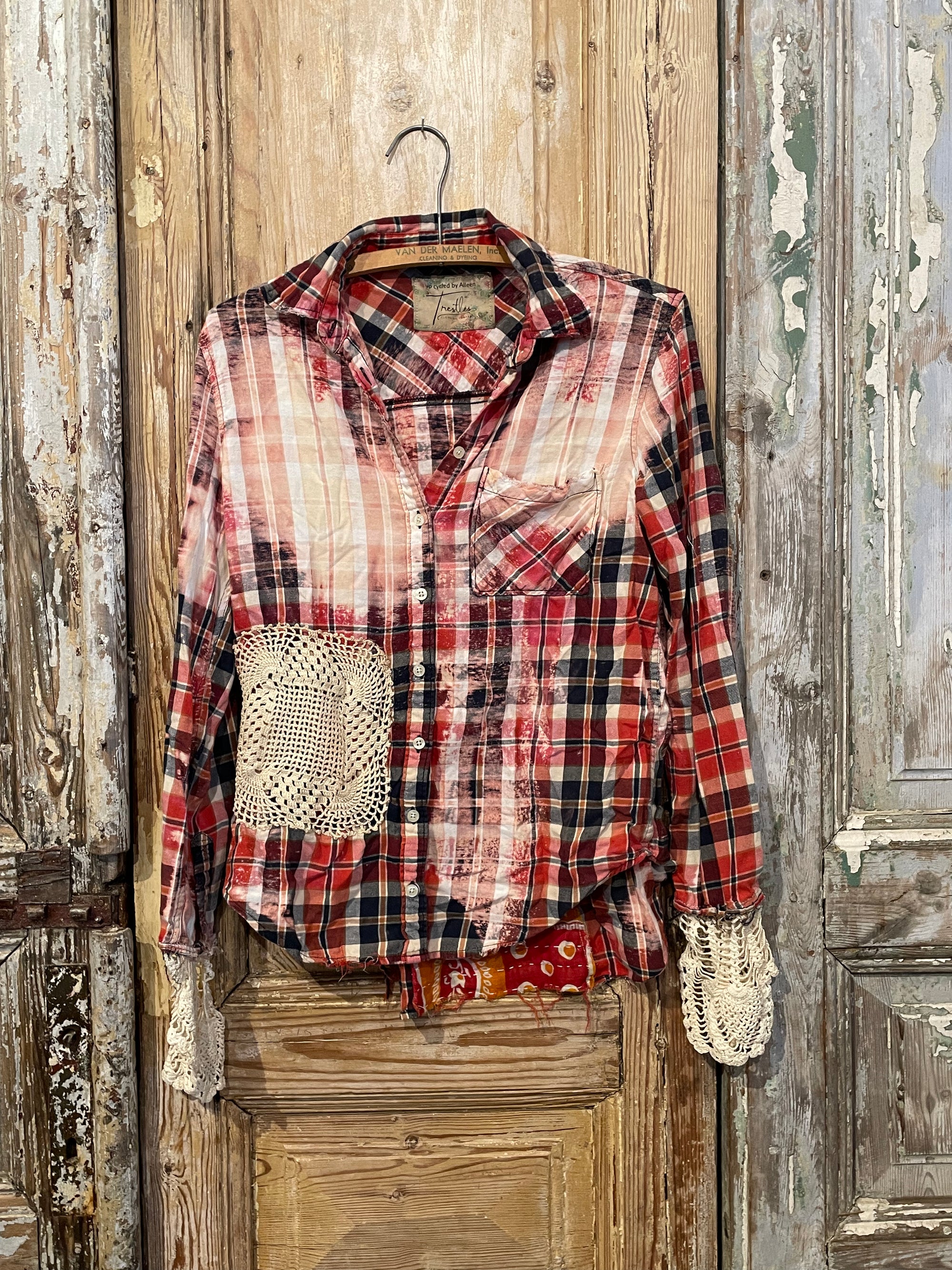 Up Cycled Triangle Back Flannel