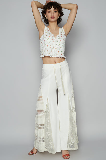 Front Button Floral Top