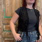 Lace Eyelit Fringe Vest