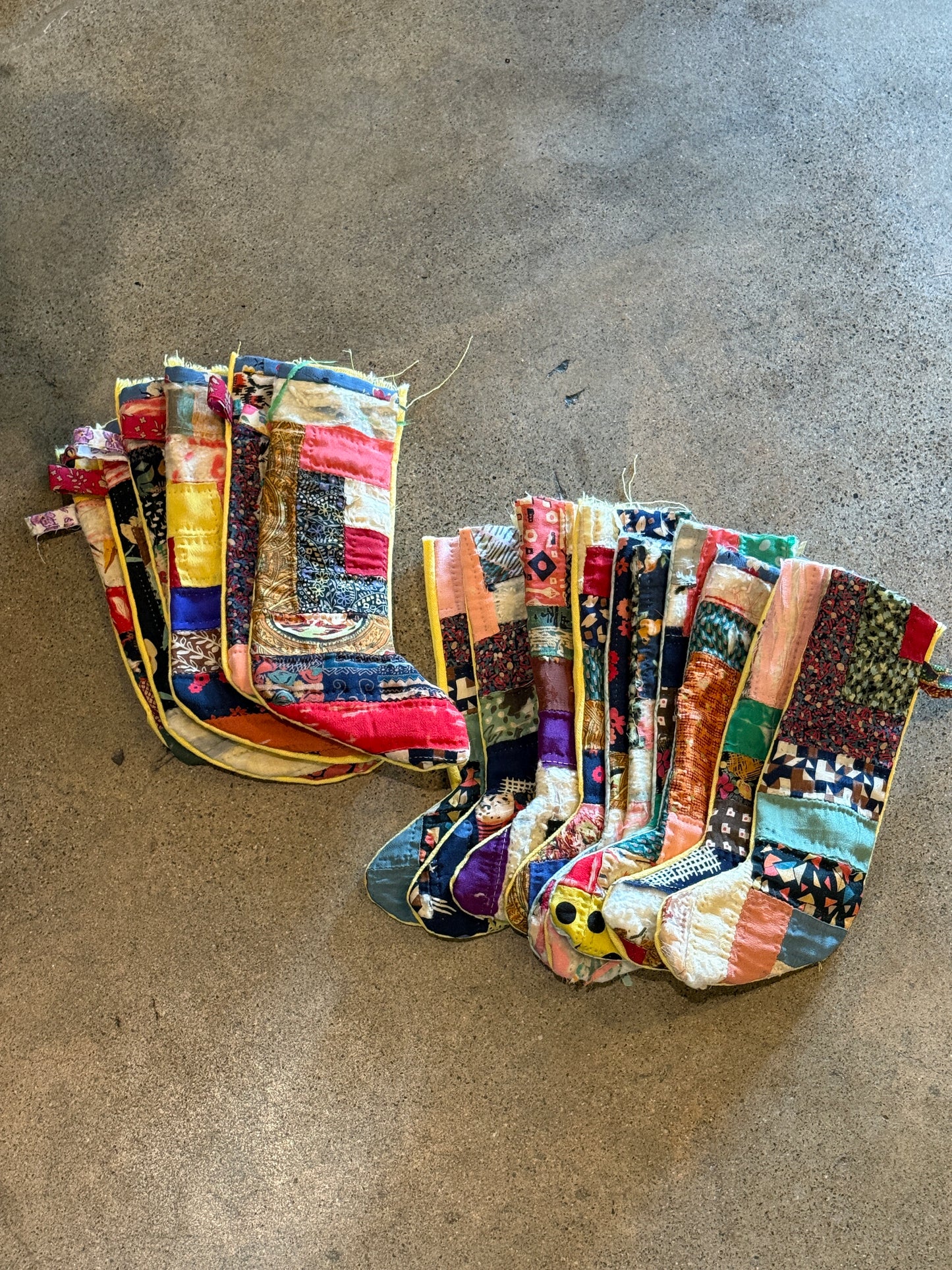 Tattered Quilt Mini Stocking