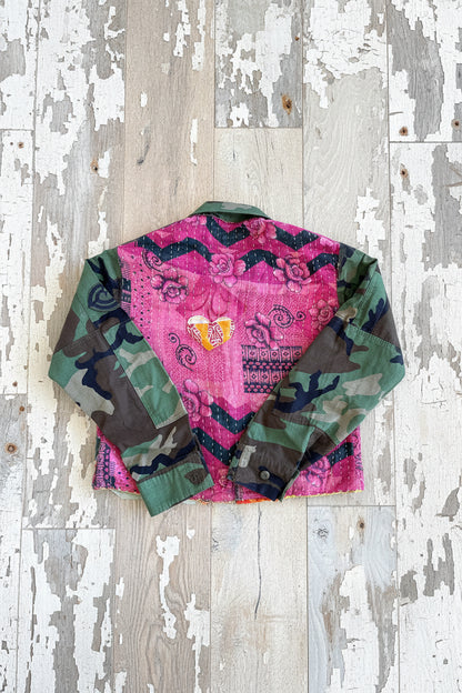 L/XL Cropped Camo Jacket