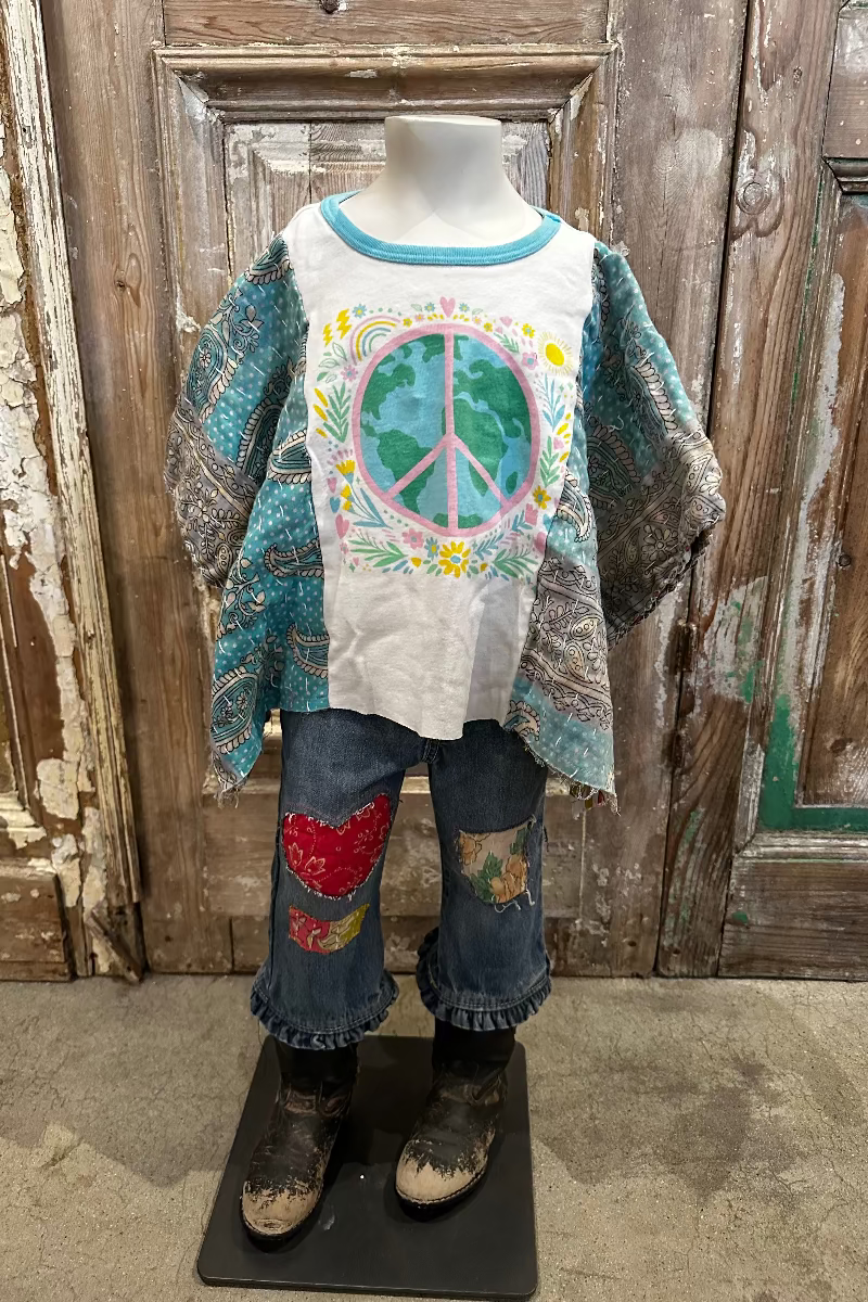 2T Peace World Poncho