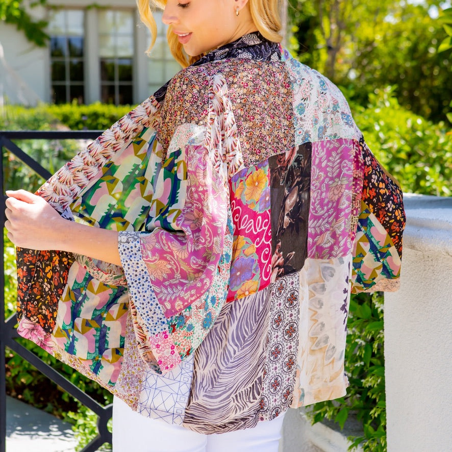 Multi Print Kimono