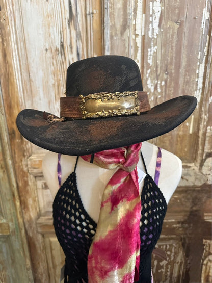 Ornate Leather Hat Bands