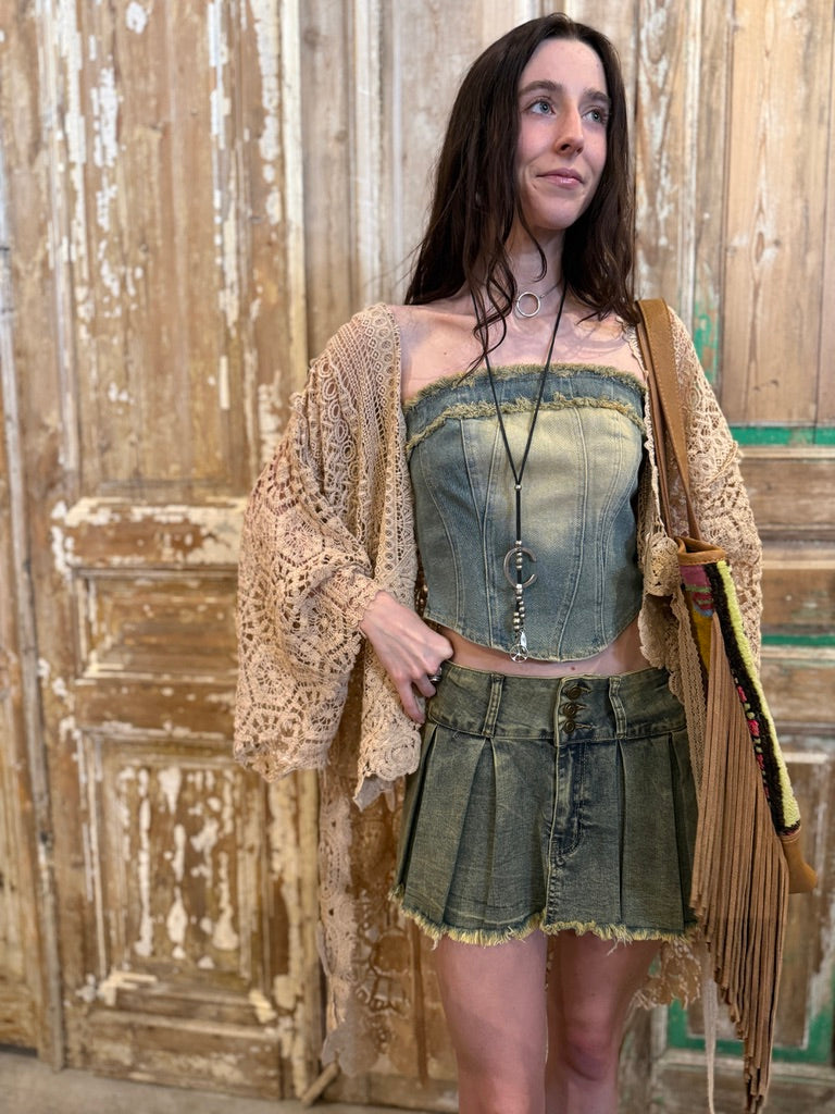 Pleated Mini Skort