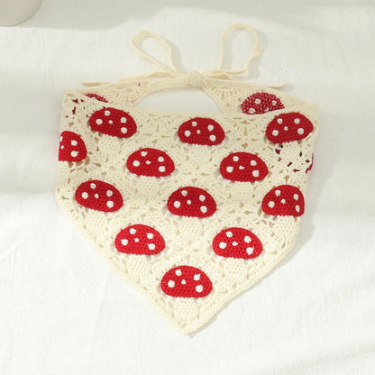 Mushroom Crochet Bandana