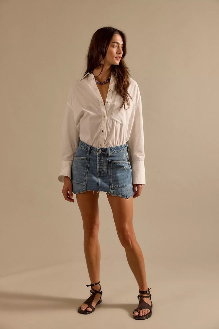 Dolly Denim Mini Skirt