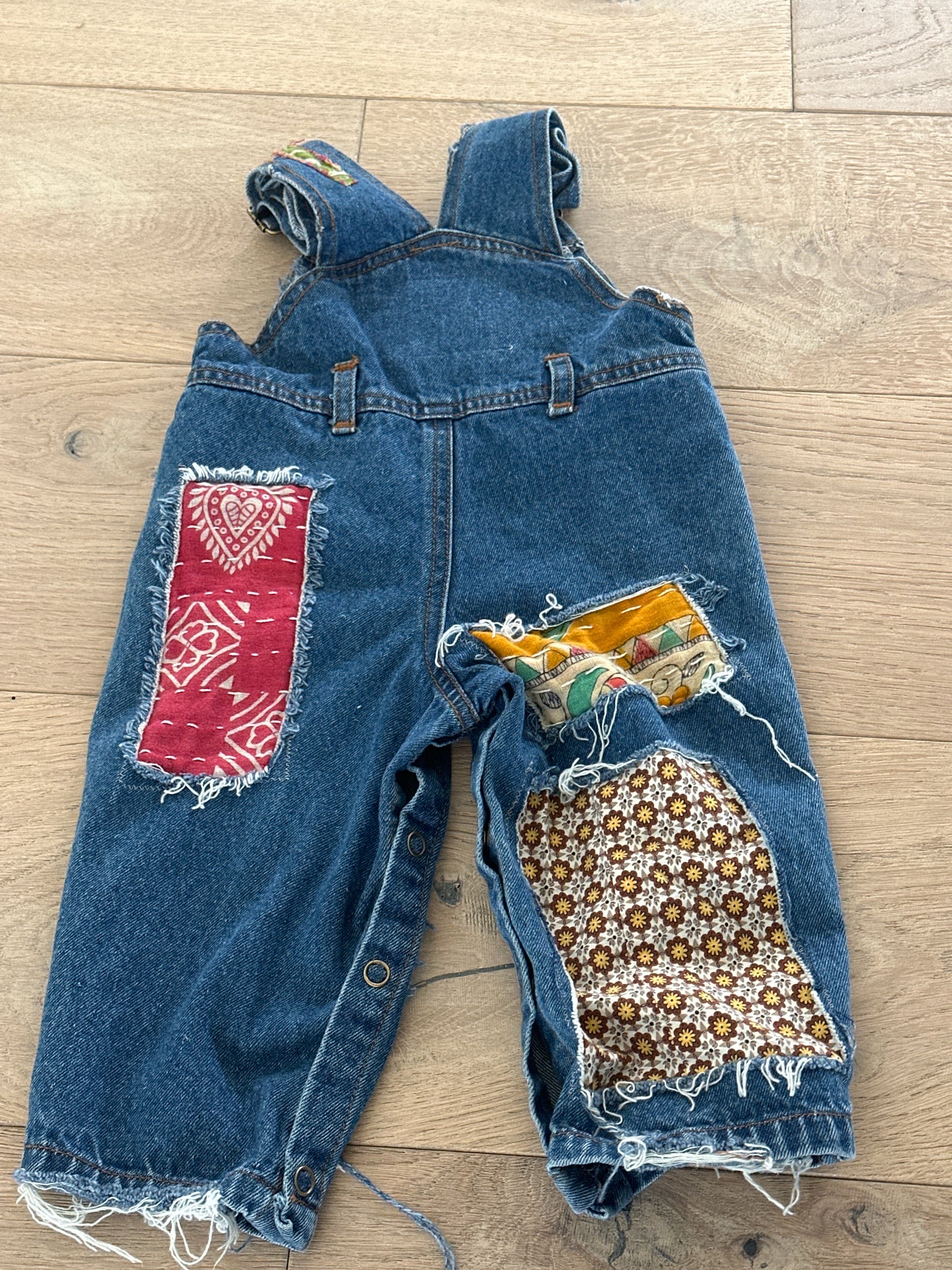 6-9m Up Cycled Overalls