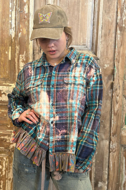 Large Ruffled Flannel