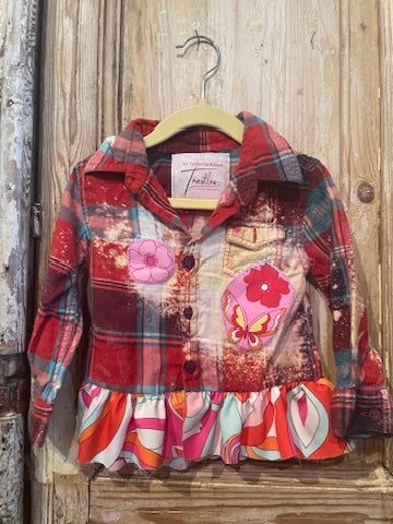 12-18m Ruffled Flannel