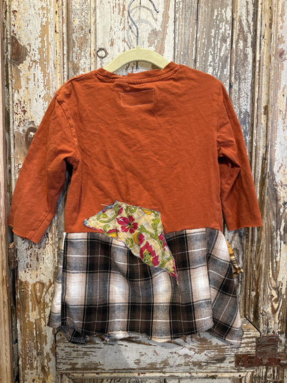 Rust & Plaid Tunic