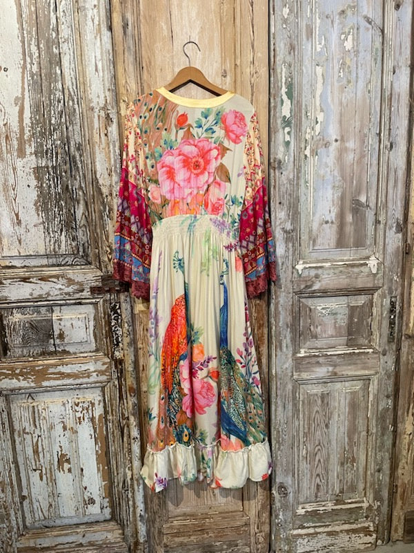 Peacock Paradise Maxi Dress