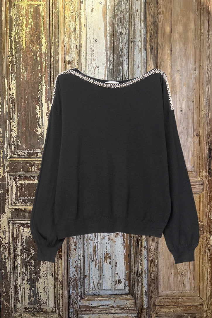 Bling Neck Sweater