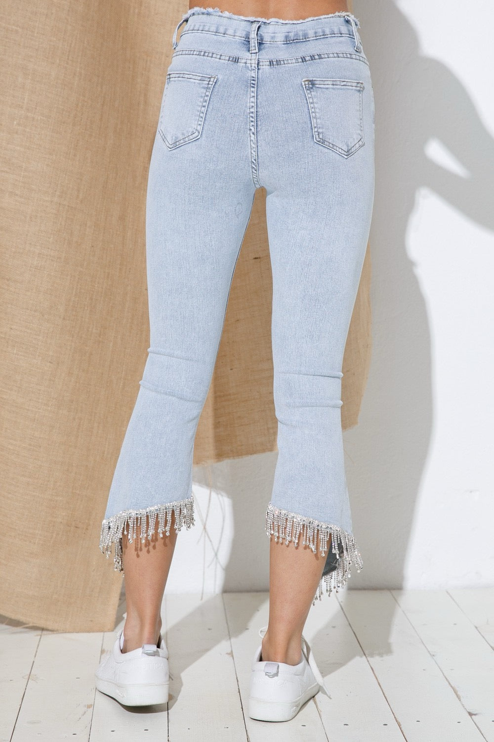 Cowgirl's Uneven Bling Jeans-9981