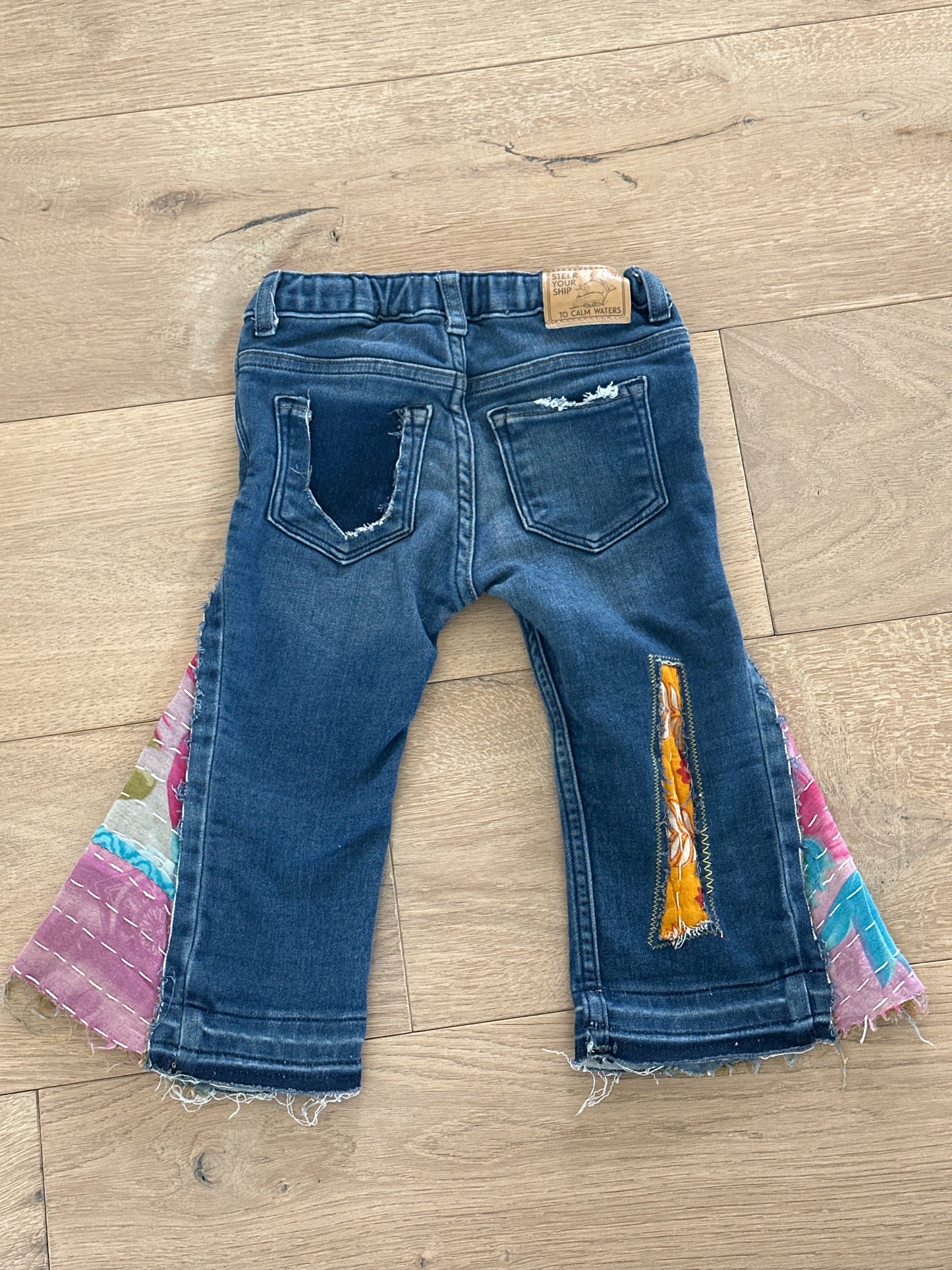 12-18m Up Cycled Kids Bell Bottoms