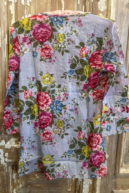 Embroidered V Blouse