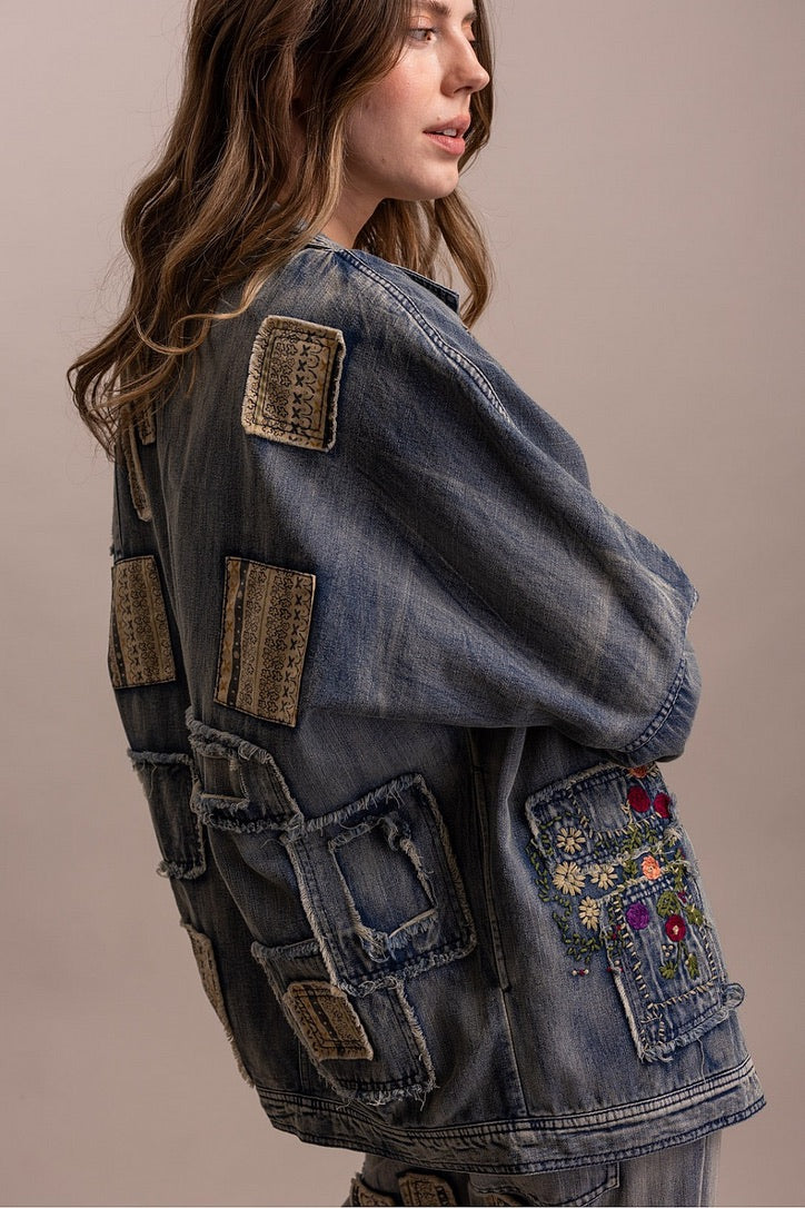 Embroidered Denim Jacket