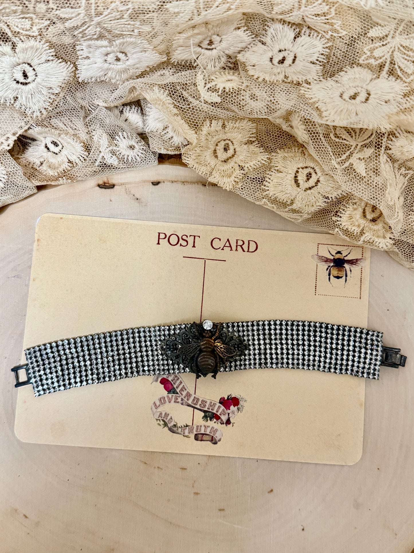 All Bling Mesh Bracelet