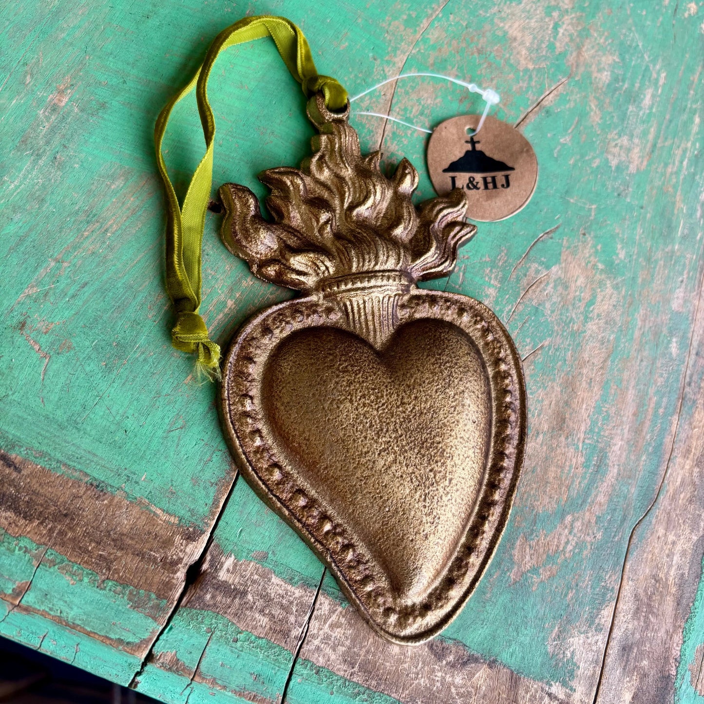 Flaming Heart Ornament