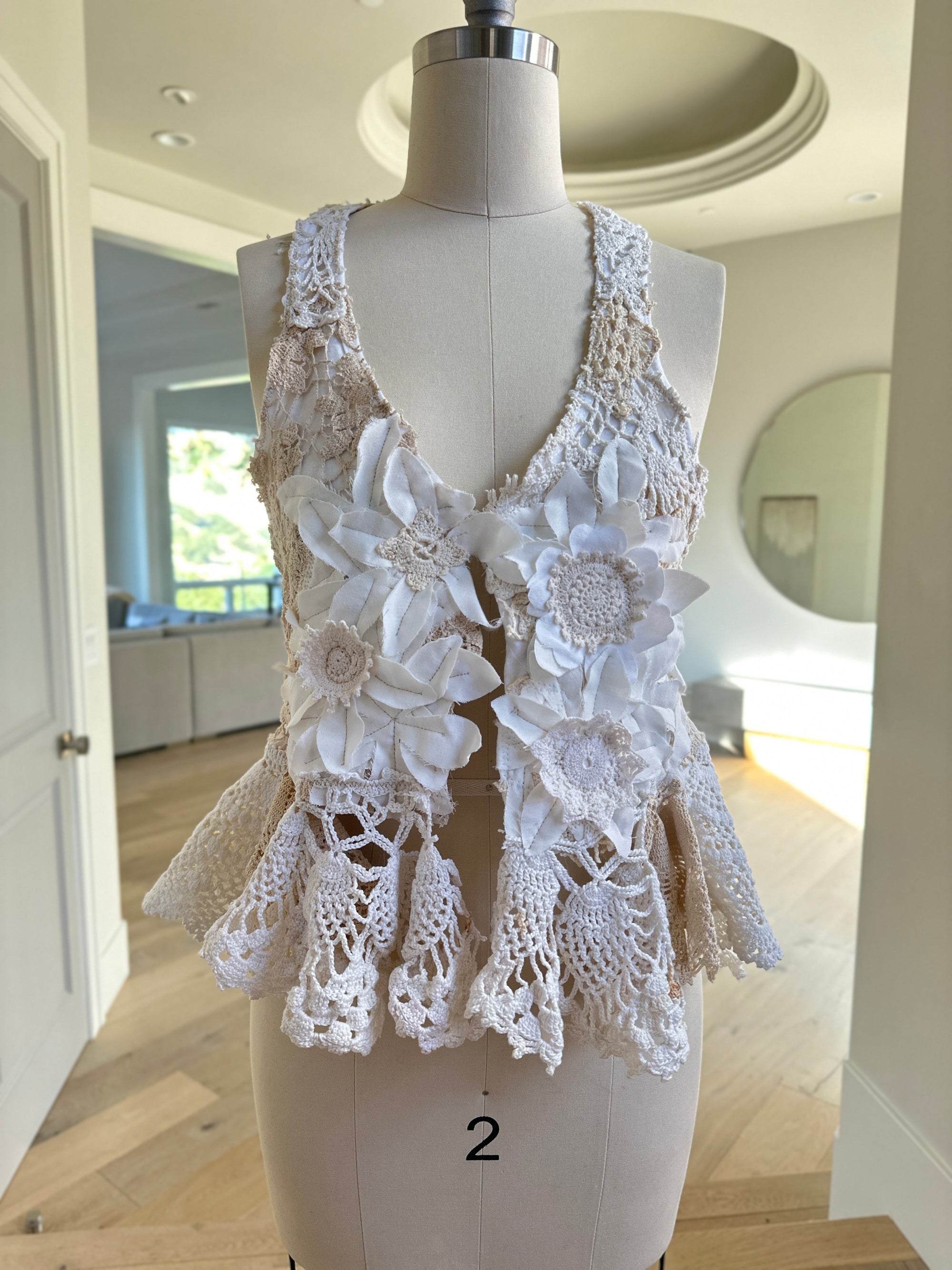Up Cycled Lace Vest