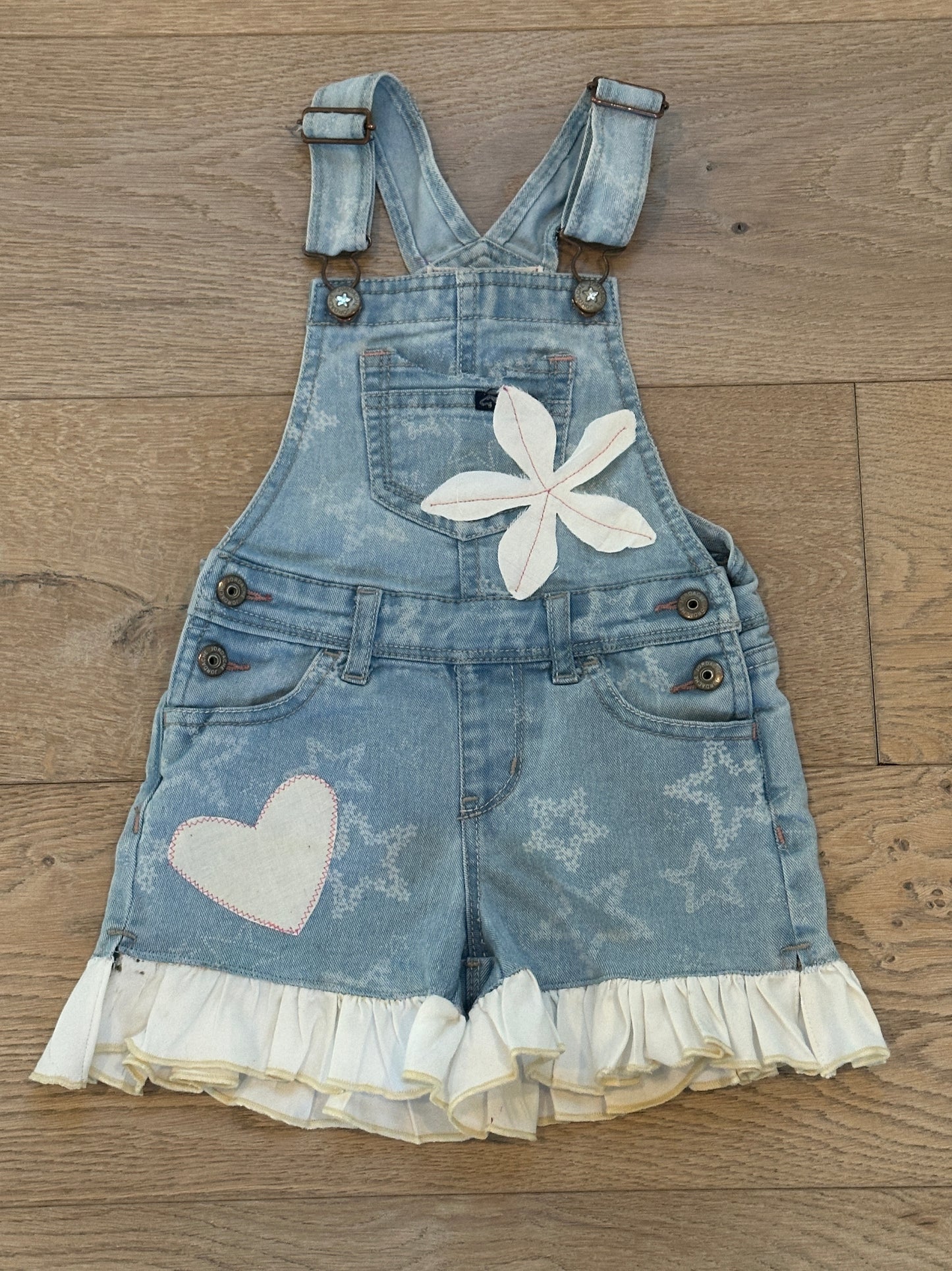 4T Stars & Flowers Shortalls