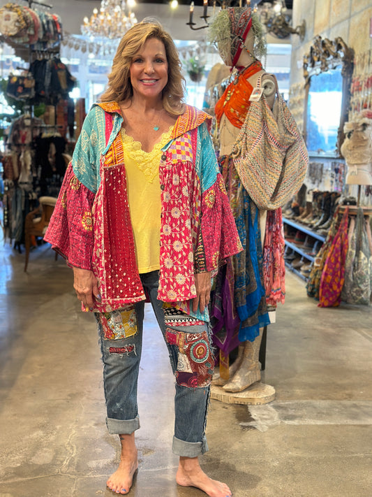 Kantha Sunrise Top #79