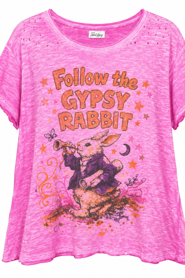 Worn & Weathered Tee - Gypsy Rabbit