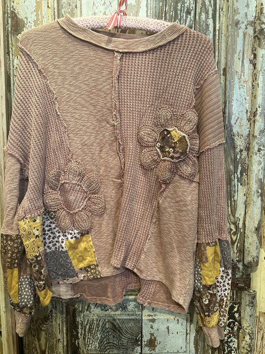 Daisy Patchwork Sweater