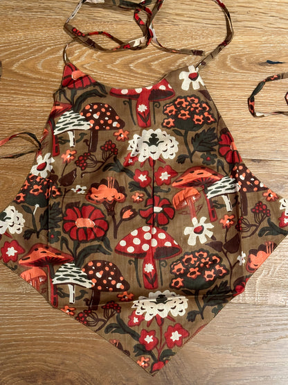 Cotton Mushroom Print Halter