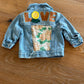 Love Kantha Back Kids Denim Jackets