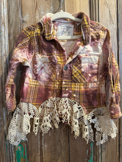 12-18m Lace Plaid
