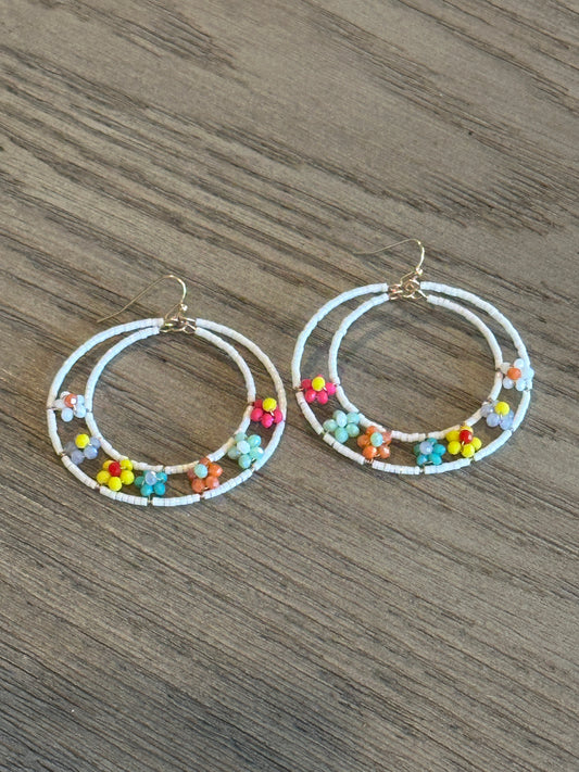 Seed Daisy Hoops