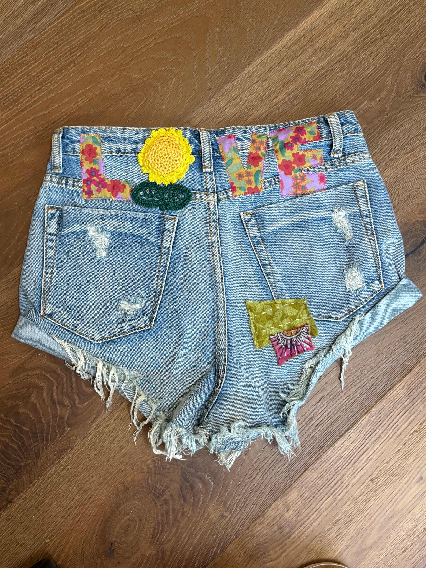 Size 27  Love Shorts