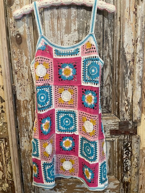 Pink Gran Crochet Dress