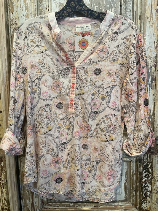 Flower & Paisley Blouse