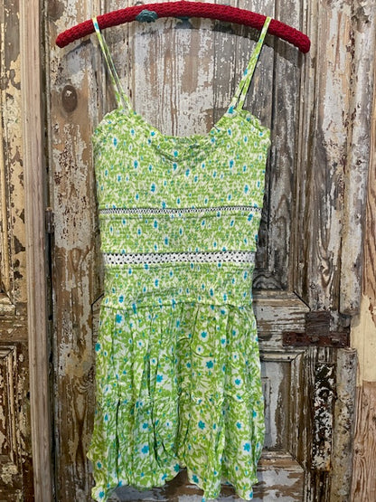 Green Smudge Garden Dress