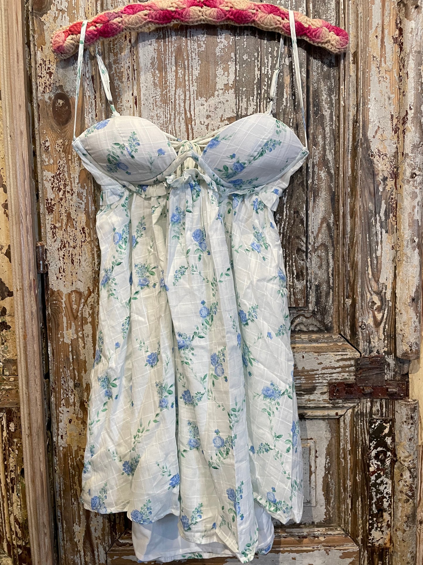 Blue Garden Floral Dress