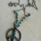 Small Turquoise Peace Necklace