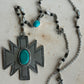 Large Medallion With Turquoise Necklace