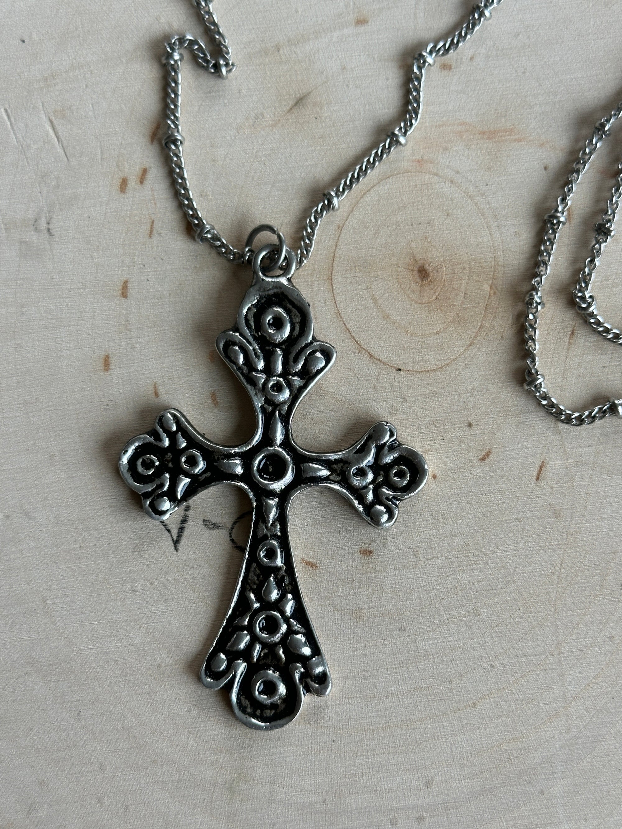 Silver Cross Necklace
