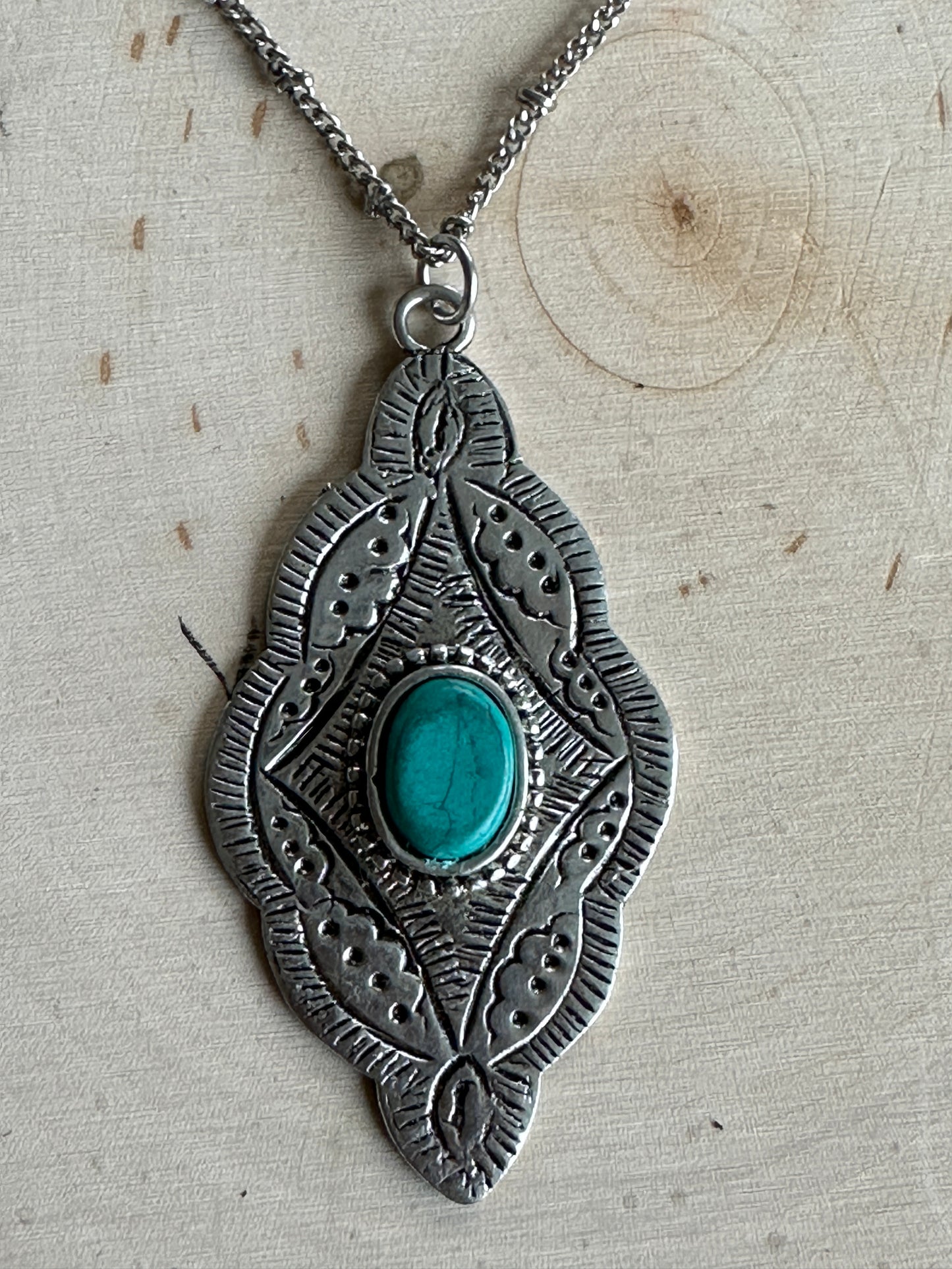 Oval Turquoise Necklace