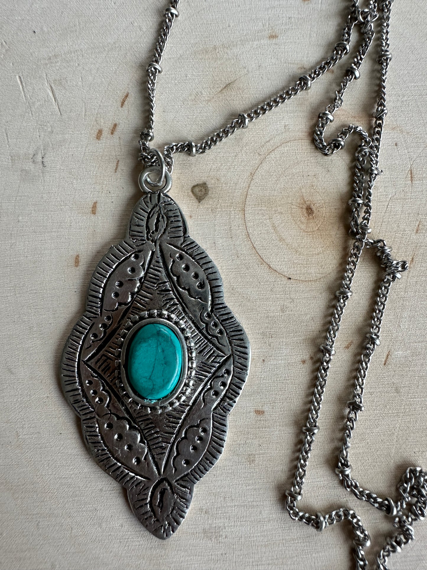 Oval Turquoise Necklace