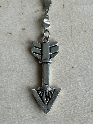 Small Silver Arrow Necklace