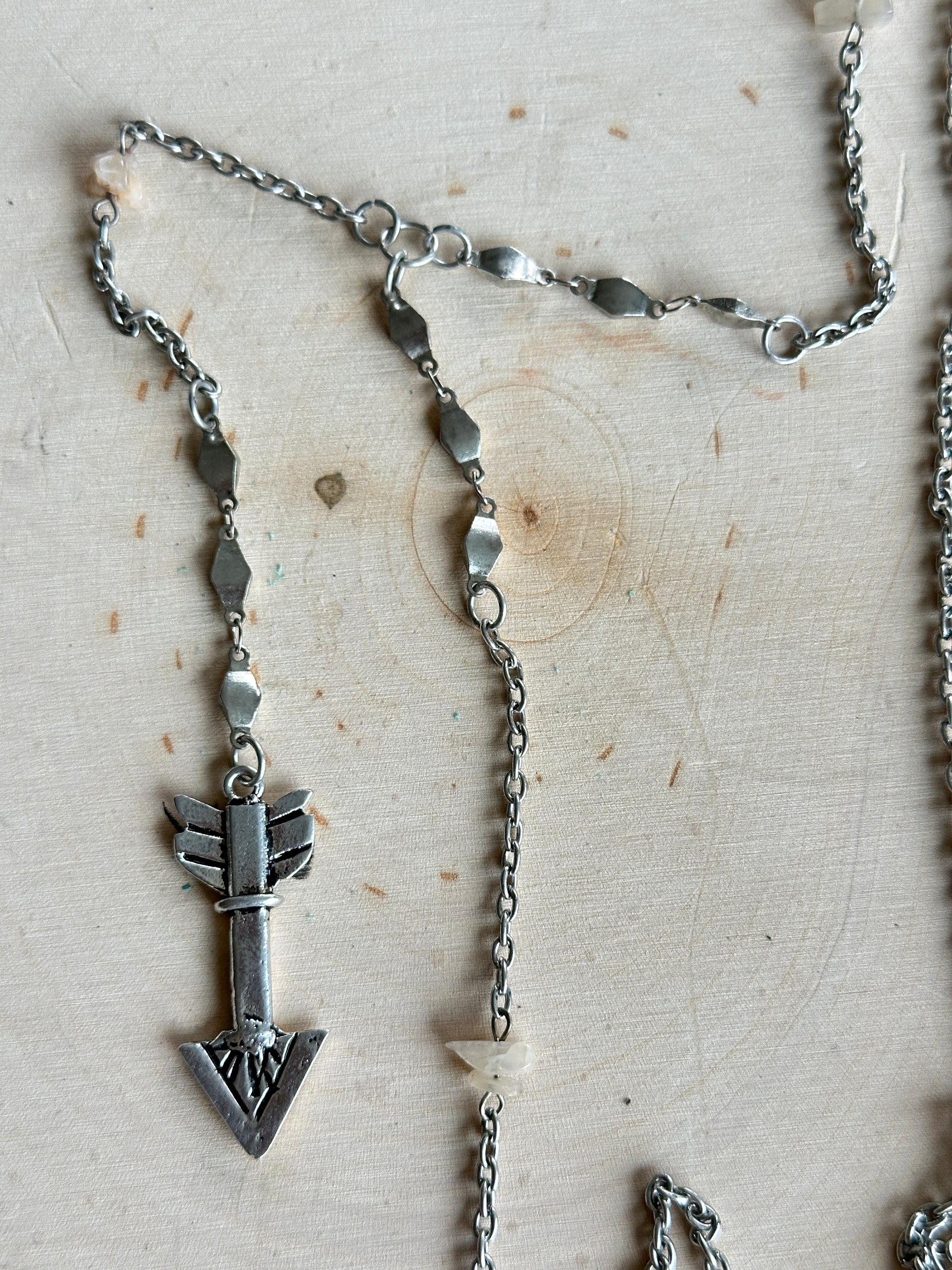 Small Silver Arrow Necklace