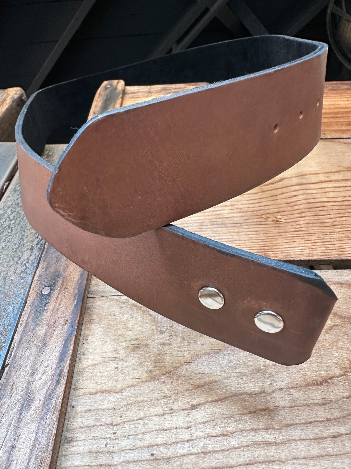 Leather Belt For Buckles