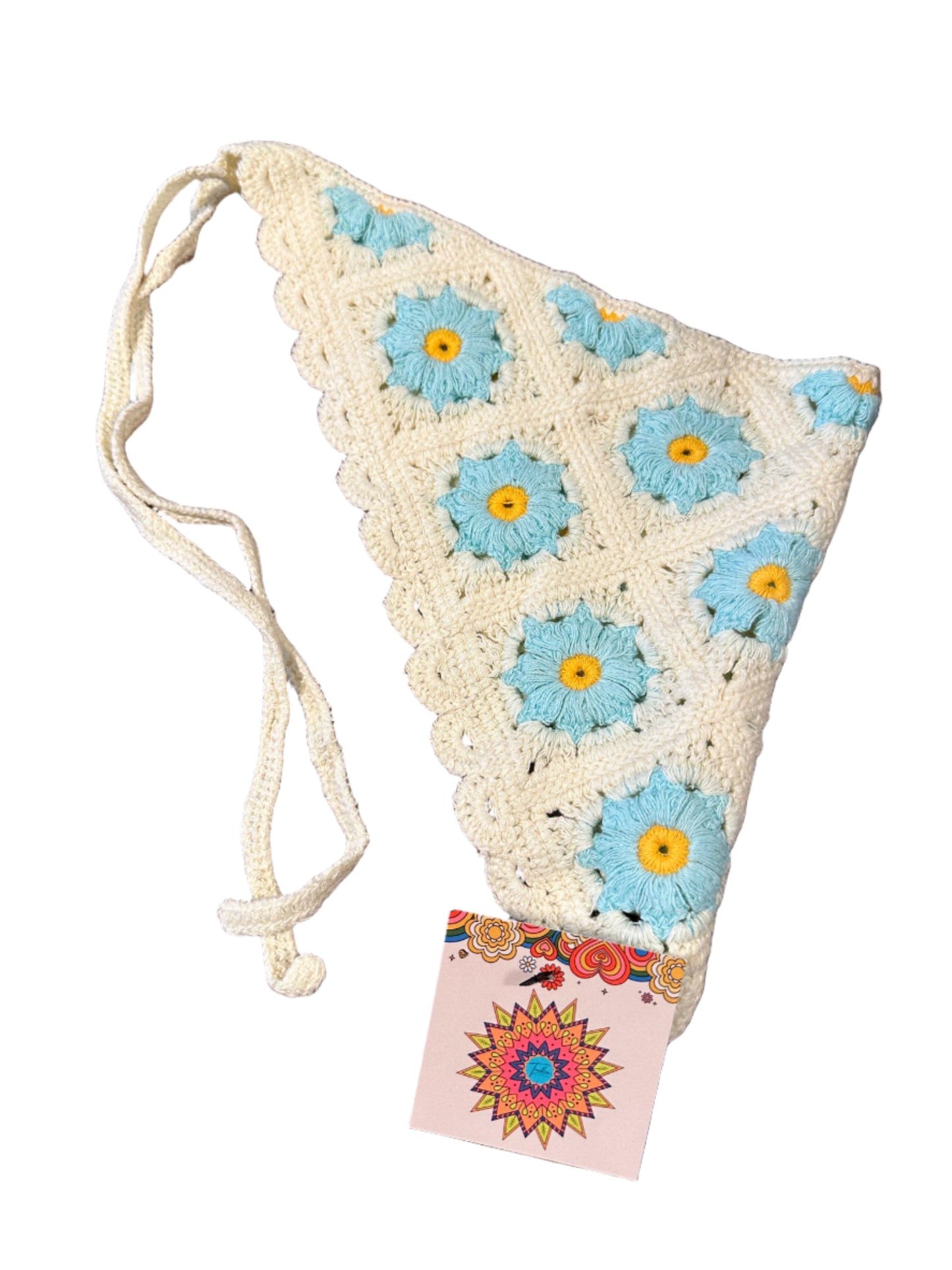 Daisy Crochet Bandana