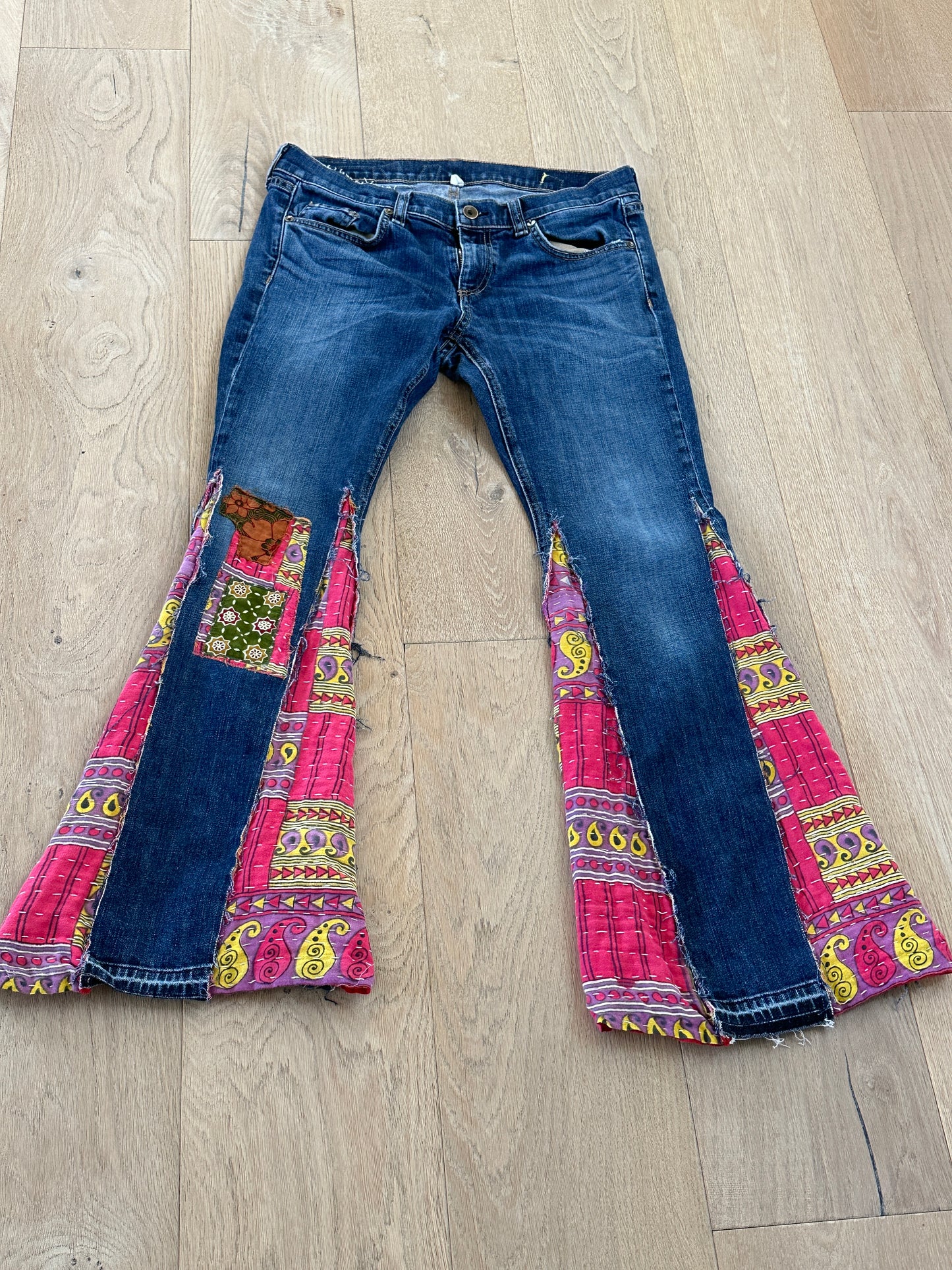 Up Cycled Kantha Bell Bottoms