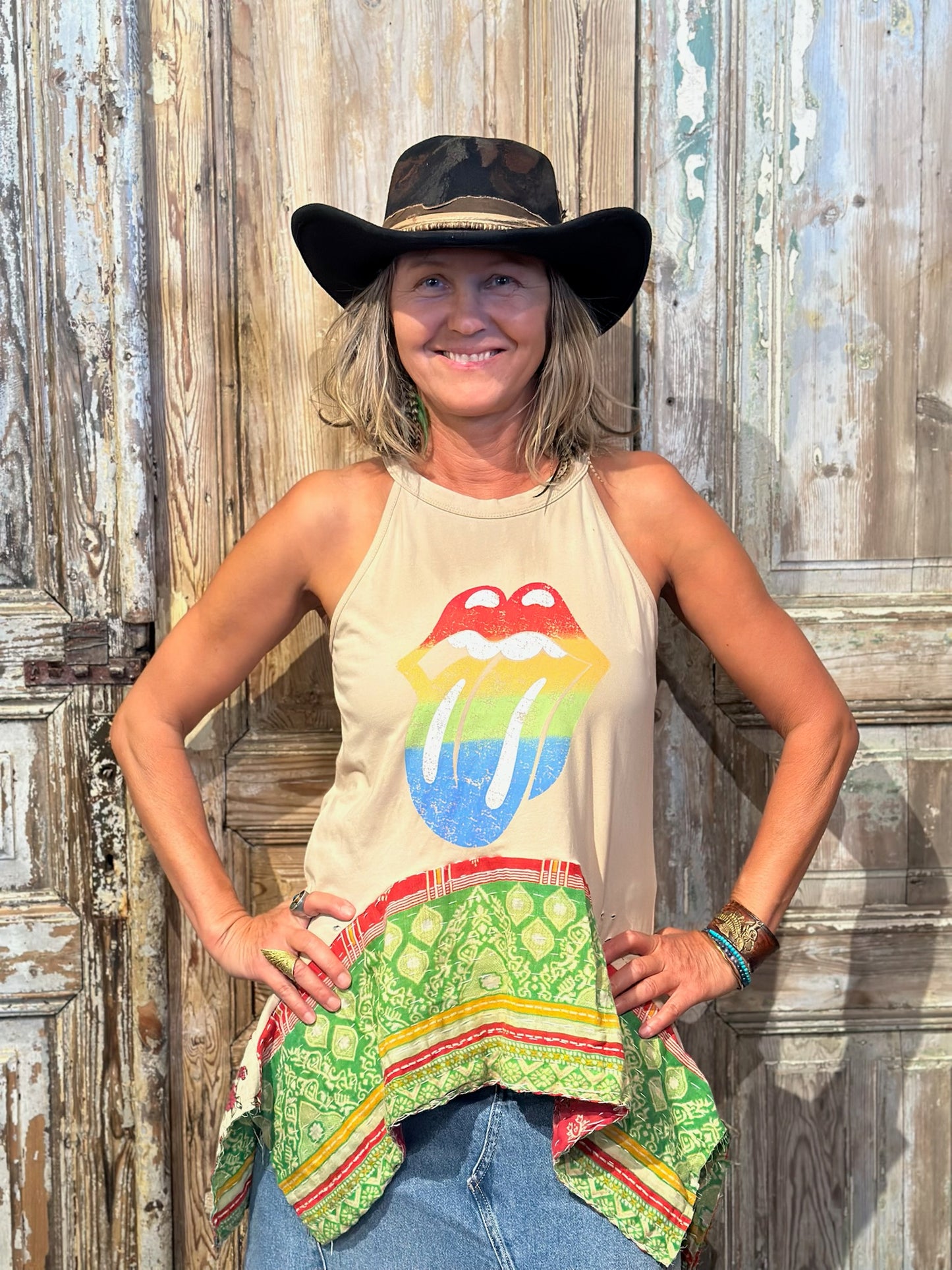 Rock N Roll Sleevess Top