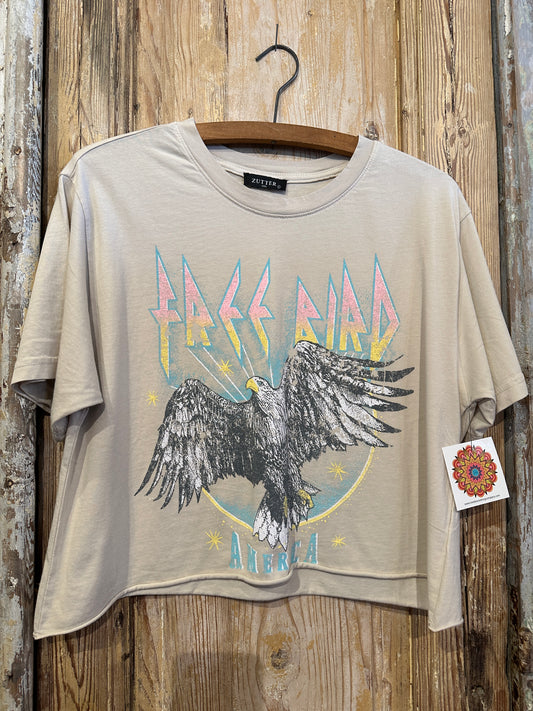 Free Bird Cropped Tee